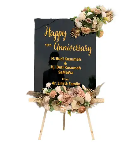 Papan Bunga Akrilik Krocok