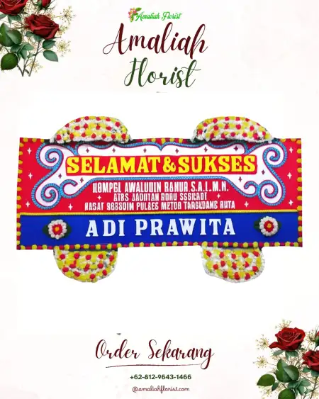 Papan Bunga Ucapan Selamat Krocok
